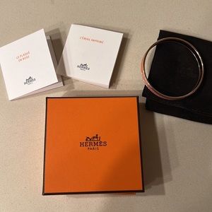 Hermès Rose Gold Bangle